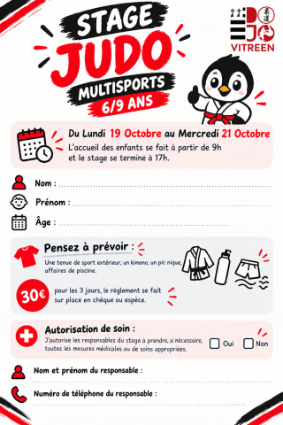 Image de l'actu 'Stages club Octobre 2026:  6-9ans et 10ans+'